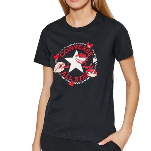 Converse T-Shirt Valentinstag Classic, Schwarz/schiere Freude, S von Converse