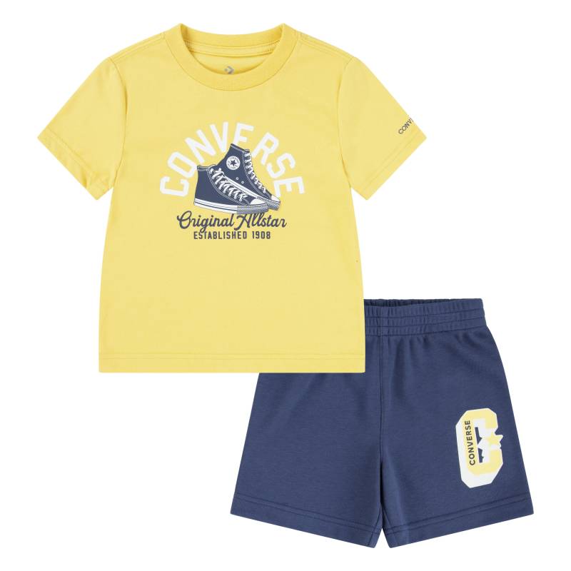 Converse T-Shirt & Shorts "CNVB RETRO REMIX FT SHORT SET" 2 Stk. tlg. für Kinder von Converse