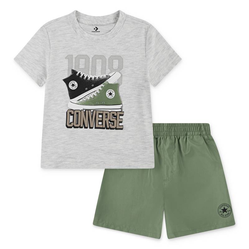 Converse T-Shirt & Shorts "CNVB RETRO REMIX SS+WOVEN SHOR" 2 Stk. tlg. für Kinder von Converse