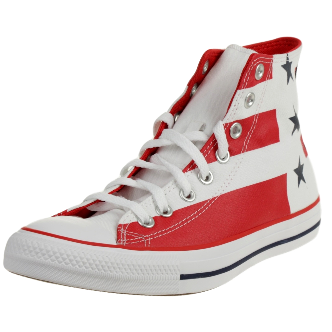 Converse Unisex Chuck CTAS HI Stars & Stripes America Sneaker 167836C Weiß von Converse