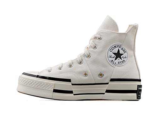 Converse Unisex Erwachsene Chuck Taylor All-Star 70 Hi Plus Canvas Egret, Cremefarben., 43, (A00915C-White-43) von Converse