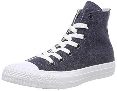 Converse Unisex-Kinder CTAS HI Obsidian White Fitnessschuhe, Blau, 37/38 EU von Converse