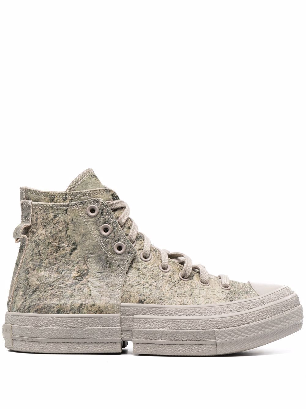 Converse High-Top-Sneakers im Patchwork-Look - Grau von Converse