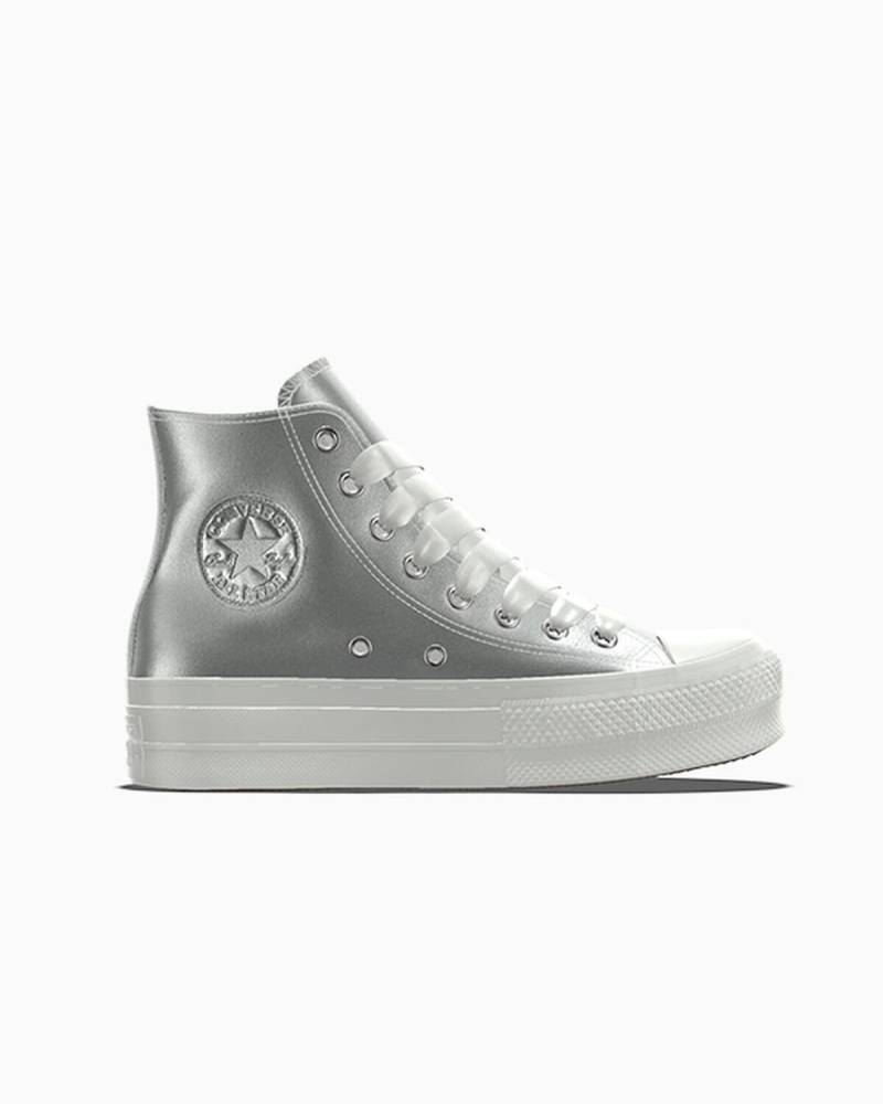 Custom Chuck Taylor All Star Lift Platform Leather By You von Converse
