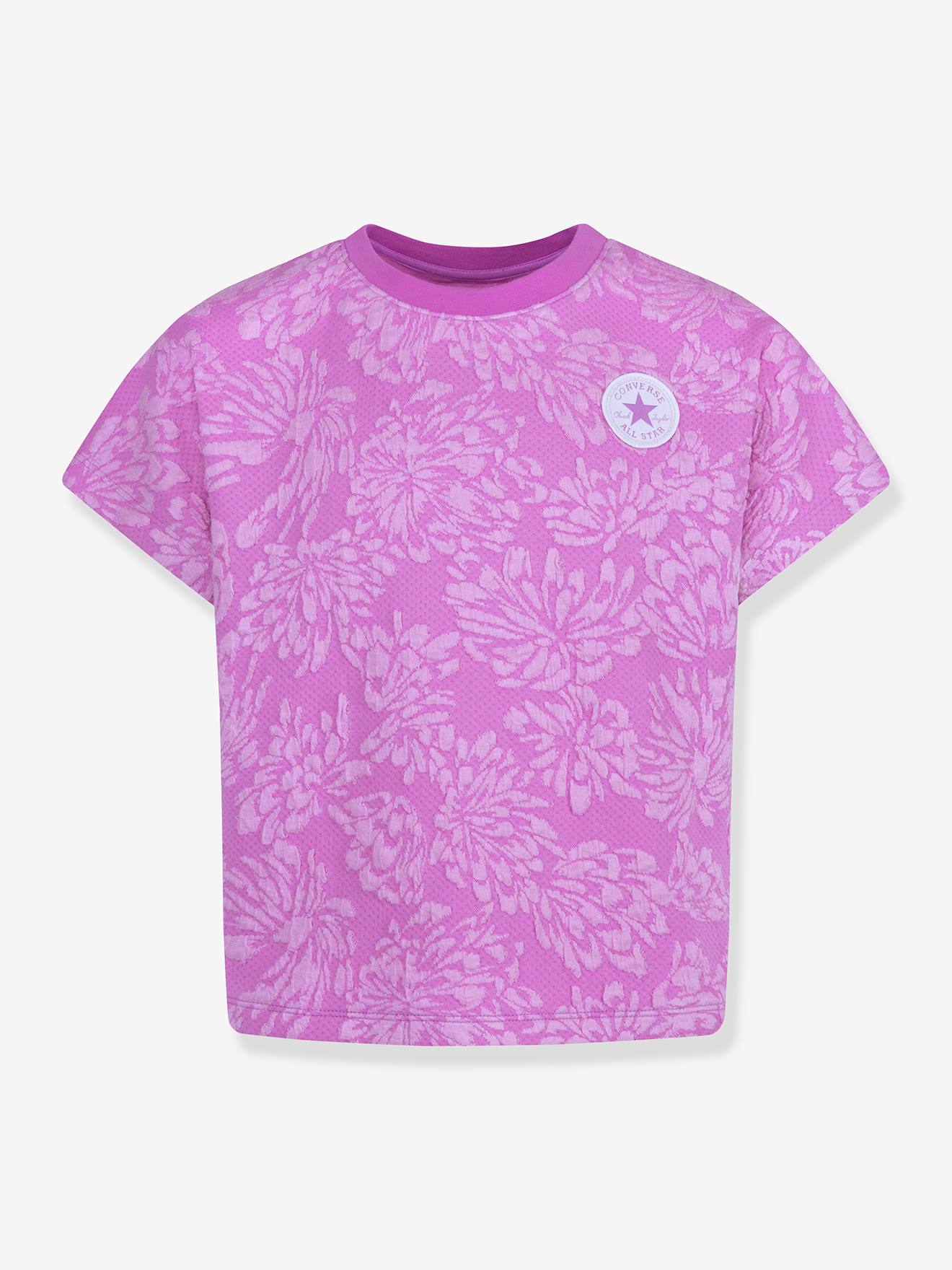 Mädchen T-Shirt mit Blumen CONVERSE pastell von Converse