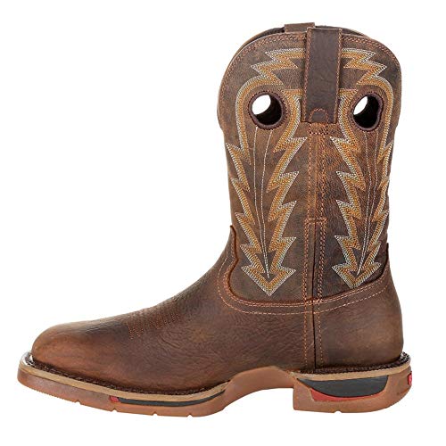 Rocky Men's Long Range Waterproof Western Boot Square Toe Distressed Brown 13 D von Converse