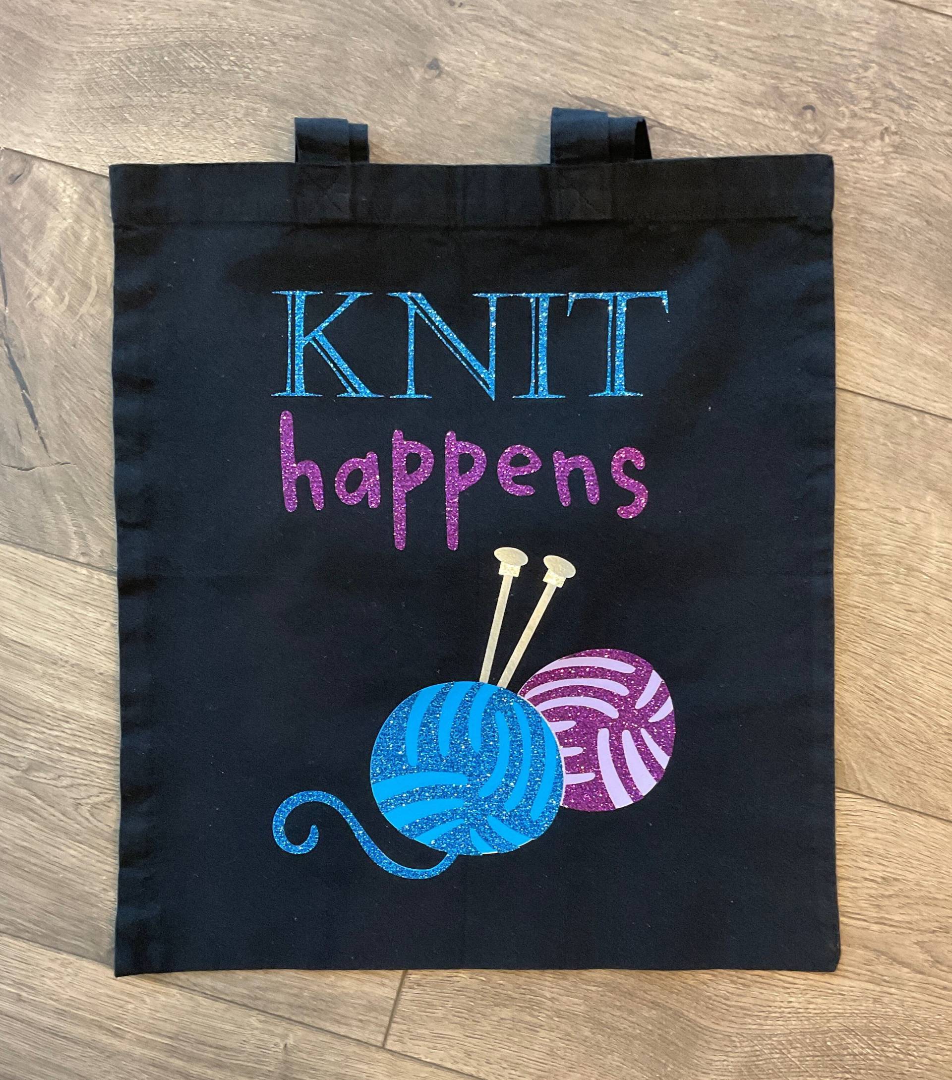 stricktasche Happens Tote Bag stricktasche Happens Tote Bag von ConvincedCreations