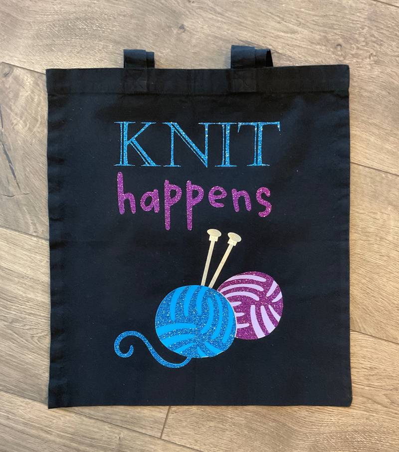 stricktasche Happens Tote Bag stricktasche Happens Tote Bag von ConvincedCreations