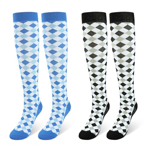 CooTooLa Kompressionsstrümpfe Damen Stützstrümpfe Compression Socks Kompressionssocken Herren für Sport Laufen Reise Radsport Flug 2 Paar von CooTooLa