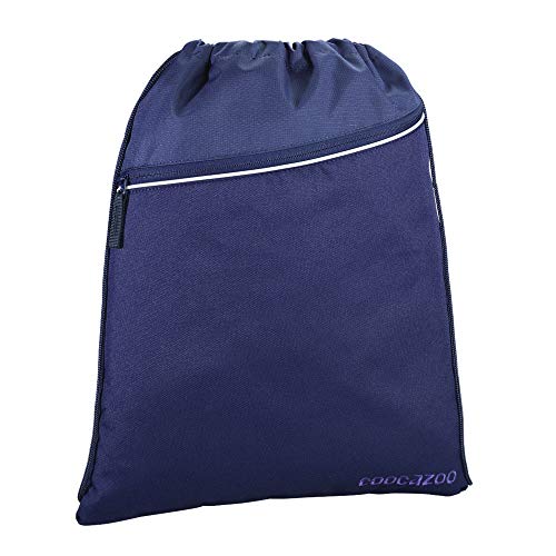 Coocazoo Sportbeutel RocketPocket „Seaman“, blau, mit Reißverschlussfach und Kordelzug, reflektierende Elemente, ab der 5. Klasse, 10 Liter von Coocazoo