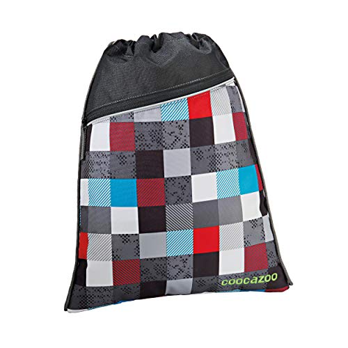 Coocazoo RocketPocket Sportbeutel Checkmate Blue Red Turnbeutel von Coocazoo