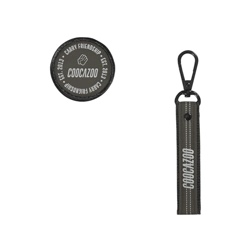 coocazoo Colour UP-Set, Reflective Silver, schwarz-Silber, Anhänger & Klett-Patch für die Schulrucksäcke Mate, Joker & Porter, Motiv & Anhänger, austauschbar & individuell, ab der 3. Klasse von Coocazoo