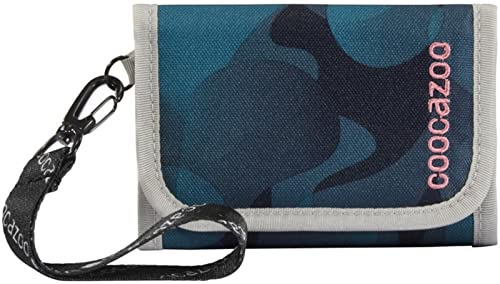 coocazoo Geldbeutel AnyPenny „Cloudy Peach“, rosa-blau, Portemonnaie mit Sichtfenster innen & außen, Münzfach, viele Kartenfächer, Klettverschluss, für Mädchen von Coocazoo