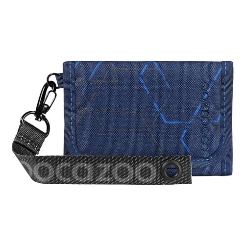 coocazoo Geldbörse, Blue Motion, blau, Portemonnaie mit Sichtfenster innen & außen, Münzfach & Kartenfächern, Klettverschluss, ab der 3. Klasse von Coocazoo