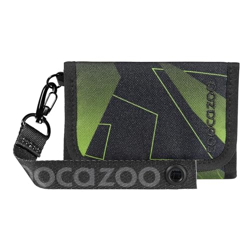Coocazoo Geldbörse, Lime Flash, schwarz-gelb, Portemonnaie mit Sichtfenster innen & außen, Münzfach & Kartenfächern, Klettverschluss, ab der 3. Klasse von Coocazoo