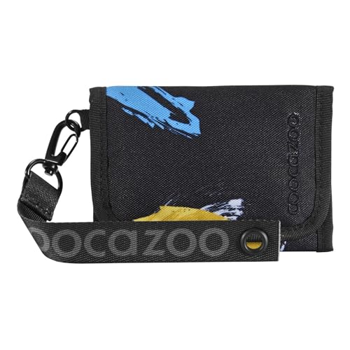 coocazoo Geldbörse „Crazy Artnight”, schwarz-blau, Portemonnaie mit Sichtfenster innen & außen, Münzfach & Kartenfächern, Klettverschluss, ab der 3. Klasse von Coocazoo
