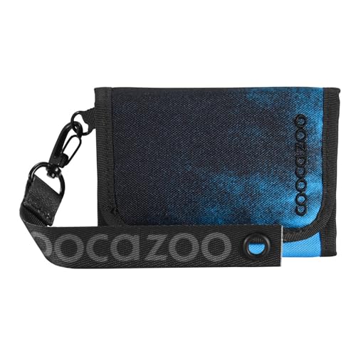 coocazoo Geldbörse „Mystic Clouds”, schwarz-blau, Portemonnaie mit Sichtfenster innen & außen, Münzfach & Kartenfächern, Klettverschluss, ab der 3. Klasse von Coocazoo