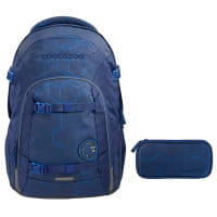 coocazoo JOKER Schulrucksack-Set 2tlg Blue Motion von Coocazoo