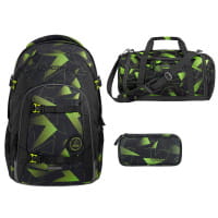 coocazoo JOKER Schulrucksack-Set 3tlg Lime Flash von Coocazoo