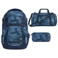 coocazoo MATE Schulrucksack-Set 3tlg Geometric Sky von Coocazoo