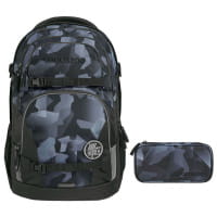 coocazoo PORTER Schulrucksack-Set 2tlg Grey Rocks von Coocazoo