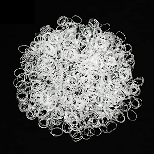 Cooetr 600 Stück kleine Haargummis, Mini Transparent Haargummi, Elastische Haargummis, Haargummis Mädchen, für Kinder Haare, Kleine Dreadlocks, Hochzeit Frisur Cooetr 600 Stück kleine Haargummis, Mini Transparent Haargummi, Elastische Haargummis, Haargummis Mädchen, für Kinder Haare, Kleine Dreadlocks, Hochzeit Frisur von Cooetr