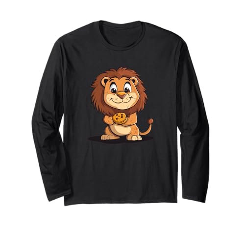 Safari Snacks Kostüm mit hübschem Löwe für Jungen und Mädchen Langarmshirt von Cookie Lion
