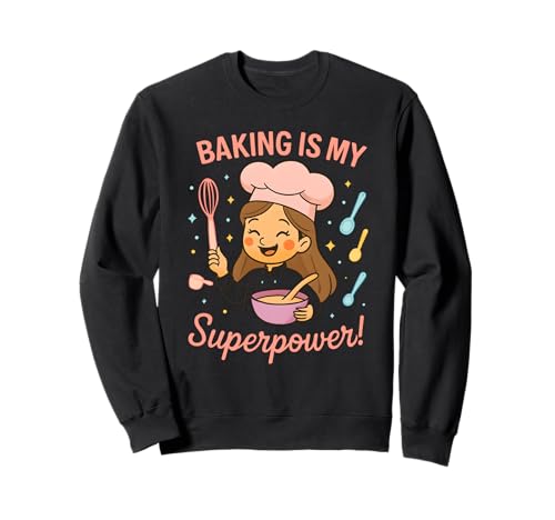 Niedliches Kochen Backen mit Mama Mama Papa für Mädchen Kinder Sweatshirt von Cooking And Baking Designs