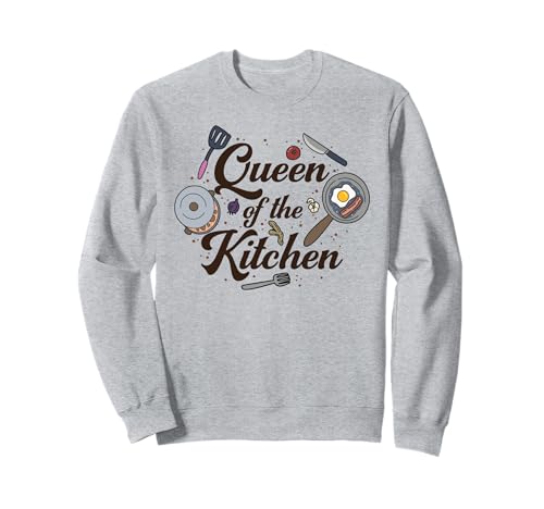 Königin der Küche, Kochen, Frauen, lustig, Koch, kulinarisch Sweatshirt von Cooking Lover Gifts by Art Like Wow