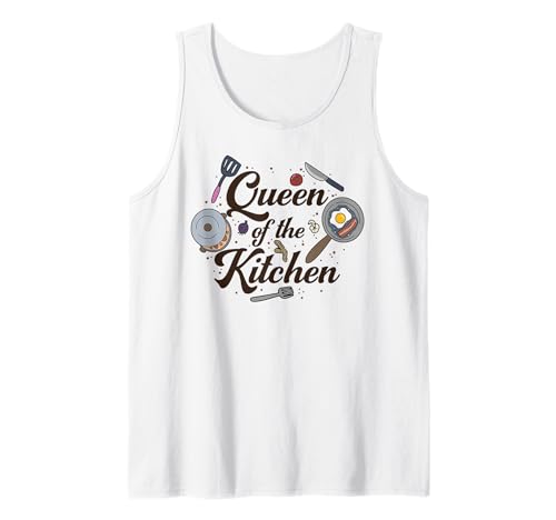 Königin der Küche, Kochen, Frauen, lustig, Koch, kulinarisch Tank Top von Cooking Lover Gifts by Art Like Wow