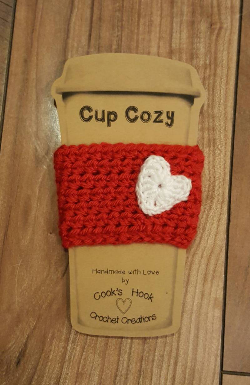 Gehäkelte Tasse Cozy Gehäkelte Tasse Cozy von CooksHookCrochet