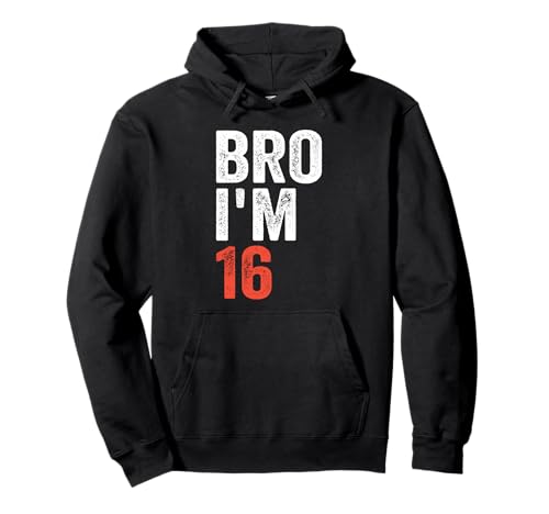 Bruder, ich bin 16, 16 Jahre, 16. Geburtstag für Jungen und 16. Geburtstag für Mädchen Pullover Hoodie von Cool 16th Birthday Gift Boys and Girls 16 years