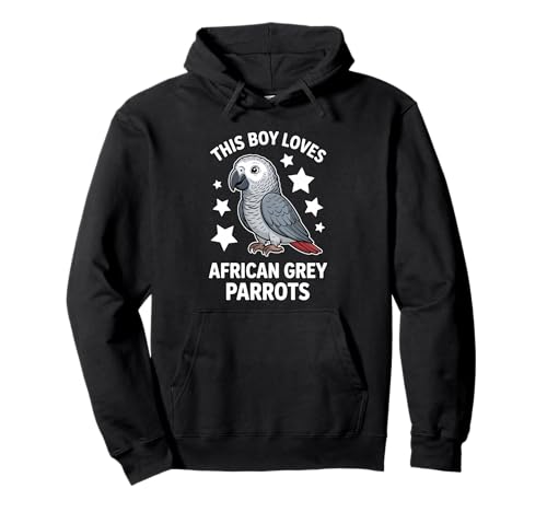 This Boy Loves African Grey Papageien Pullover Hoodie This Boy Loves African Grey Papageien Pullover Hoodie von Cool African Grey Parrot Cool Parrots Design