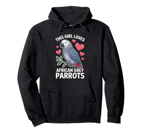Dieses Mädchen liebt Graupapageien Pullover Hoodie Dieses Mädchen liebt Graupapageien Pullover Hoodie von Cool African Grey Parrot Cute Parrots Design