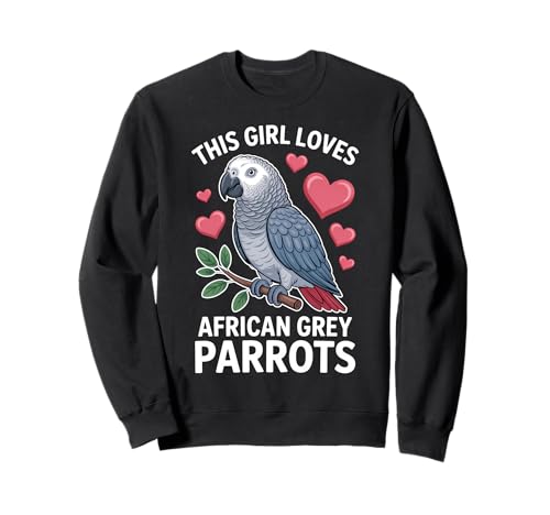 Dieses Mädchen liebt Graupapageien Sweatshirt Dieses Mädchen liebt Graupapageien Sweatshirt von Cool African Grey Parrot Cute Parrots Design