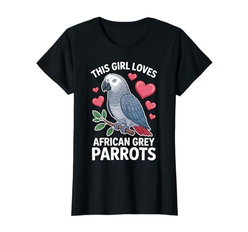 Dieses Mädchen liebt Graupapageien T-Shirt Dieses Mädchen liebt Graupapageien T-Shirt von Cool African Grey Parrot Cute Parrots Design