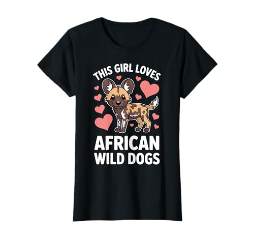 African Wild Dogs Girl Lustiger afrikanischer Wildhund T-Shirt African Wild Dogs Girl Lustiger afrikanischer Wildhund T-Shirt von Cool African Wild Dog Fun African Wild Dog Designs