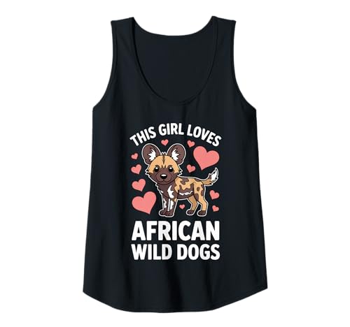 Damen African Wild Dogs Girl Lustiger afrikanischer Wildhund Tank Top Damen African Wild Dogs Girl Lustiger afrikanischer Wildhund Tank Top von Cool African Wild Dog Fun African Wild Dog Designs