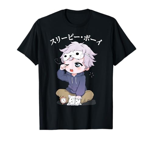 Cute Kawaii Anime - Sleepy Boy - Otaku - Japanese Aesthetics T-Shirt Cute Kawaii Anime - Sleepy Boy - Otaku - Japanese Aesthetics T-Shirt von Cool Alt Aesthetic - Asian Country - Asiatic Stuff