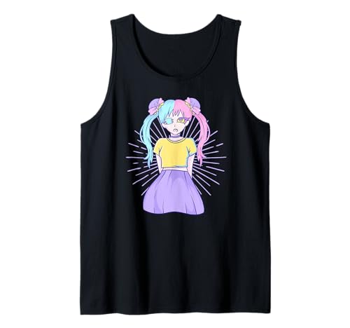 Cute Pastel Goth Kawaii Anime - Pink Gothic Girl Tank Top Cute Pastel Goth Kawaii Anime - Pink Gothic Girl Tank Top von Cool Anime - Goth - Punk Stuff
