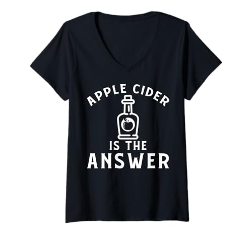 Damen Apple Cider Apparel – Lustiges Ciders-Design T-Shirt mit V-Ausschnitt Damen Apple Cider Apparel – Lustiges Ciders-Design T-Shirt mit V-Ausschnitt von Cool Apple Cider Humor Quote Merch