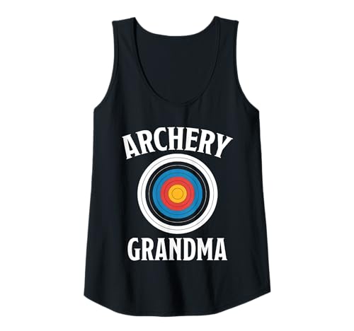 Damen Bogenschießen Oma Bogenschütze Lustiges Bogenschießen Tank Top von Cool Archer Funny Archery Grandma Design
