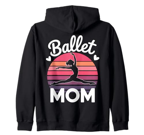 Ballett Mama Ballerina Lustiges Ballett Kapuzenjacke von Cool Ballet Dancer Fun Ballet Mom Design