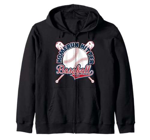 Homerun Hitter Baseball Batter Fun Kinder Spielen Baseball Kapuzenjacke von Cool Baseball Lovers Kids Baseball Fan Kids Stuff