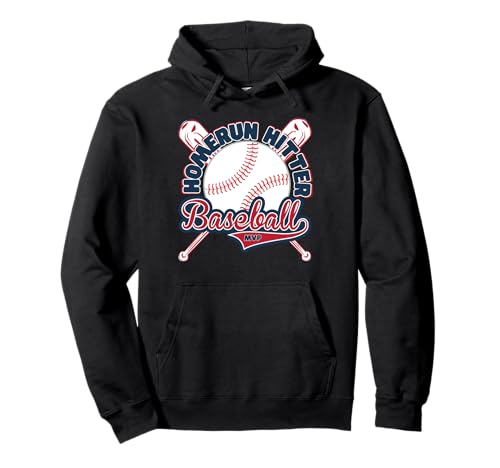 Homerun Hitter Baseball Batter Fun Kinder Spielen Baseball Pullover Hoodie von Cool Baseball Lovers Kids Baseball Fan Kids Stuff