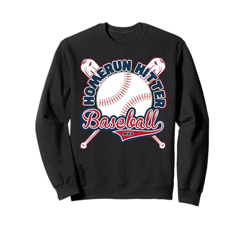 Homerun Hitter Baseball Batter Fun Kinder Spielen Baseball Sweatshirt von Cool Baseball Lovers Kids Baseball Fan Kids Stuff