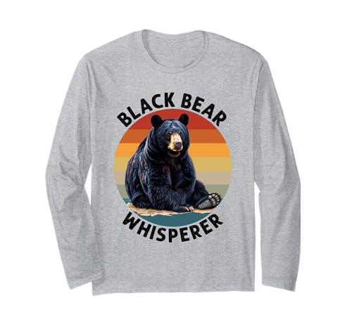 American Black Bear Whisperer Lover Geschenke für Männer Frauen Langarmshirt von Cool Bear Lovers and Fan gifts costume