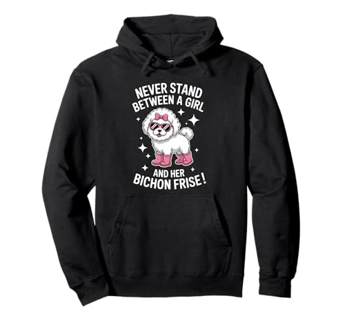Bichon Frise Girl Funny Bichon Frisé Pullover Hoodie von Cool Bichon Frise Funny Bichon Frise Girl Design