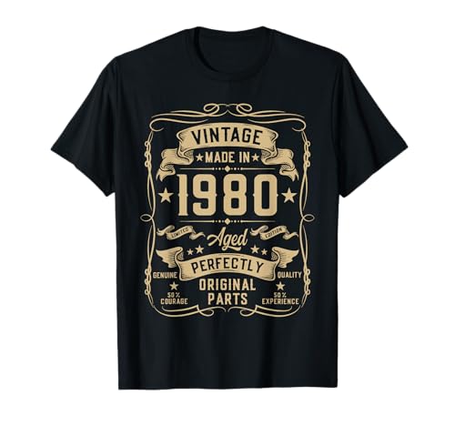 45th Birthday Gifts for Men Women 45 Year Old Vintage 1980 T-Shirt 45th Birthday Gifts for Men Women 45 Year Old Vintage 1980 T-Shirt von Cool Birthday Gifts Co.
