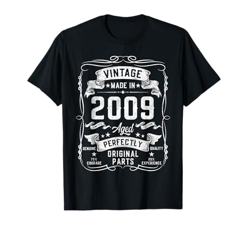 16th Birthday Gifts for Boys 16yr 16 Years Old Vintage 2009 T-Shirt 16th Birthday Gifts for Boys 16yr 16 Years Old Vintage 2009 T-Shirt von Cool Birthday Gifts Decorations For Boys Co.